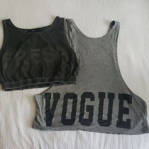 2 crop tops